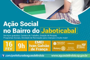 Bairro do Jaboticabal recebe primeira edição do Ação Social de 2020 no domingo, dia 16