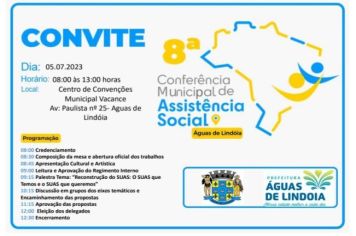 Águas de Lindoia realiza Conferência de Assistência Social no dia 5