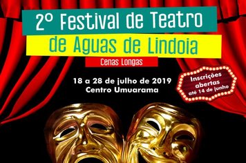 Prefeitura abre inscrições para segundo festival de teatro de Águas de Lindoia