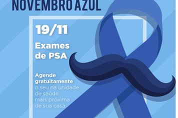 Novembro Azul terá coleta de exames de PSA e atividades especiais em Águas de Lindoia