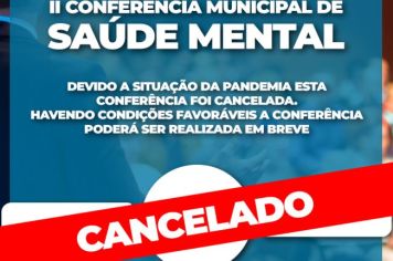Prefeitura de Águas de Lindoia cancela II Conferência Municipal de Saúde Mental devido a aumento de casos de Covid-19