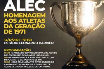 Secretaria de Esportes realiza evento em homenagem aos 50 anos da primeira conquista do ALEC