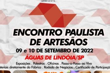 EXPO Artesanal e Encontro Paulista de Artesãos acontecem de 09 a 11 de Setembro em Águas de Lindóia/SP