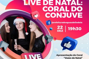 Prefeitura realiza Live de Natal com Coral do Conjuve