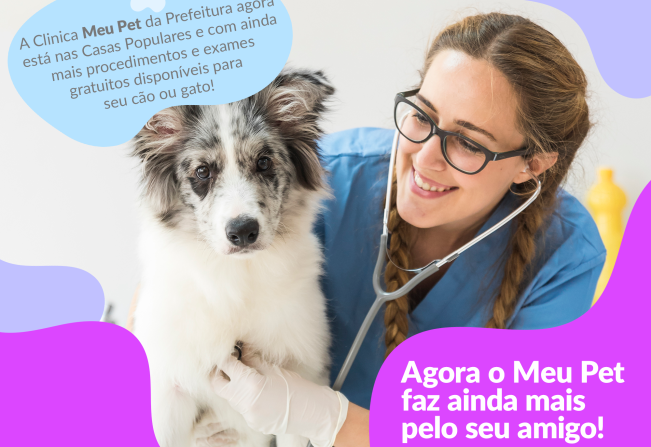 Prefeitura disponibiliza mais 12 procedimentos gratuitos na clínica Meu Pet