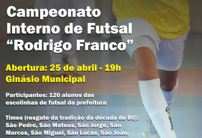 Secretaria de Esportes resgata o Campeonato Interno de Futsal