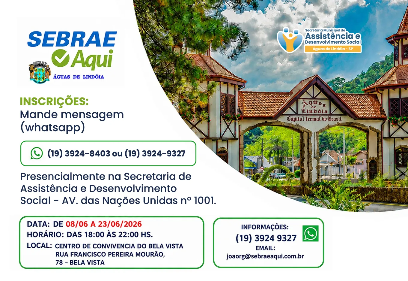Prefeitura de Águas de Lindóia abre inscrições para curso gratuito de instalações elétricas residenciais
