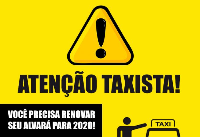 Motoristas de Taxi têm até 28 de fevereiro para renovar licença