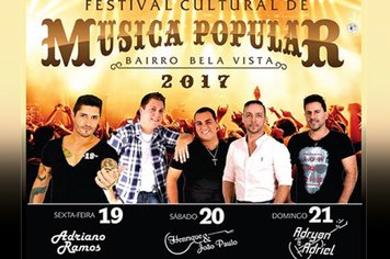 Festival de Música Popular segue com mais três atrações no final de semana