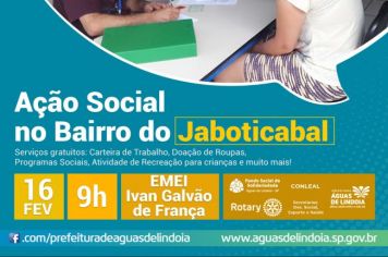 Bairro do Jaboticabal recebe primeira edição do Ação Social de 2020 no domingo, dia 16