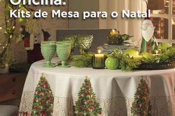 Fundo Social realiza oficina de kits de mesa para o Natal