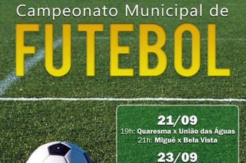 Bela Vista e Migué vencem, lideram quadro 1 do Municipal de Futebol e se enfrentam na rodada do fim de semana