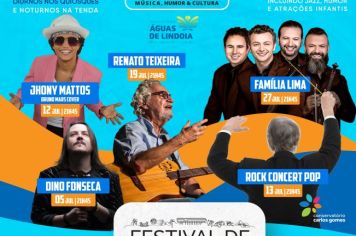 Festival de Inverno de Águas de Lindoia agita férias de julho com mais de 70 atrações