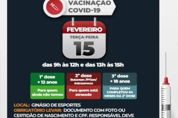 Covid-19: Águas de Lindoia continua vacinação para crianças e dose adicional para adultos