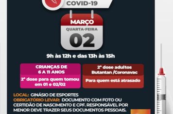 Covid-19: Águas de Lindoia continua com campanha de vacinação a partir de quarta-feira