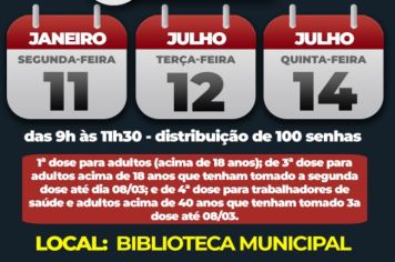 Covid-19: Campanha de vacinação terá primeira dose para adultos que não se vacinaram e quarta dose para maiores de 40 anos