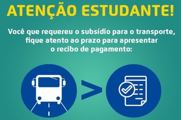 Prefeitura prorroga prazo para entrega de recibos do subsídio do transporte para universitários