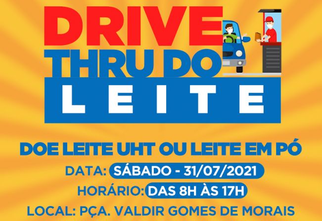Águas de Lindoia realiza Drive Thru do Leite no sábado, dia 31
