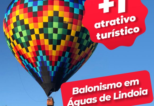 Águas de Lindoia terá passeios de Balão durante as férias de julho