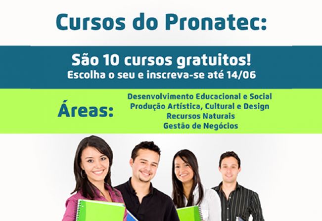 Secretaria prorroga prazo de inscrição para cursos do Pronatec